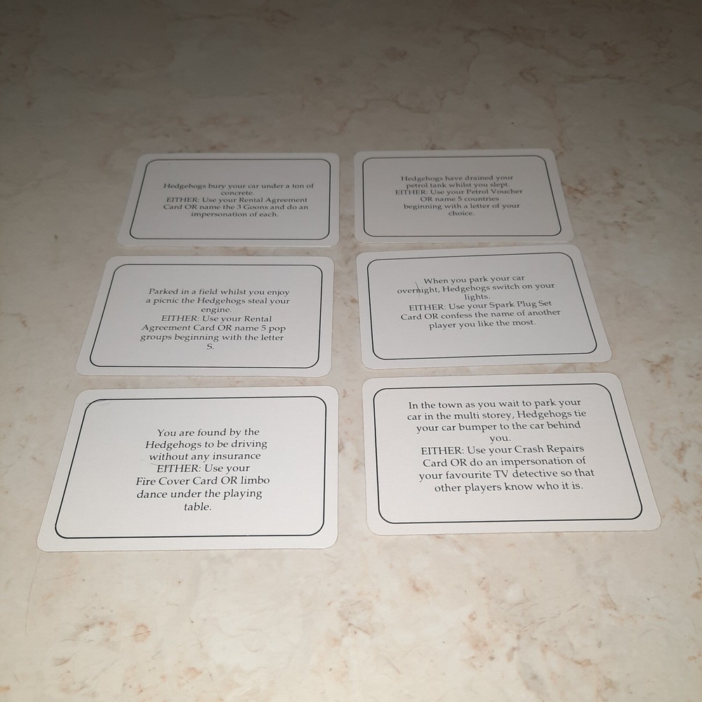 Hedgehogs Revenge Vintage Game Replacement Piece Cards - Picture 16 of 16